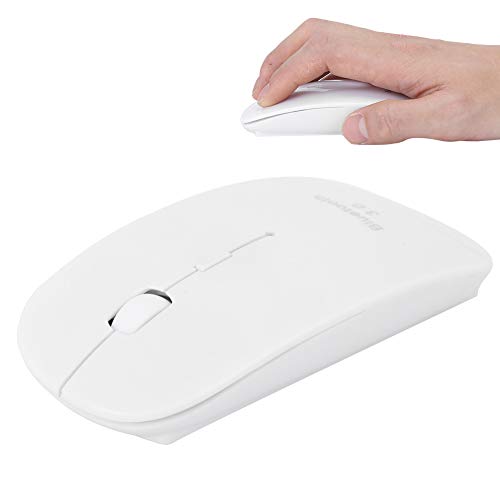 VBESTLIFE Maus, 1600DPI Maus 4D Drahtloser intelligenter, ultradünner Computer liefert Peripheriegeräte für Bluetooth 3.0 für 10 Meter für Zuhause, Arbeit oder Reisen(Weiß) Bild 1