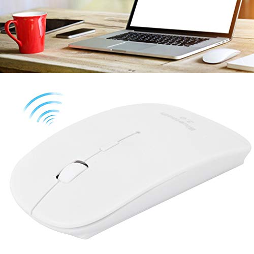 VBESTLIFE Maus, 1600DPI Maus 4D Drahtloser intelligenter, ultradünner Computer liefert Peripheriegeräte für Bluetooth 3.0 für 10 Meter für Zuhause, Arbeit oder Reisen(Weiß) Bild 4