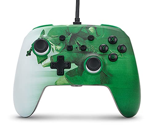 Verbesserter Kabelgebundener PowerA Controller für Nintendo Switch – Heroic Link, Gamepad, Game-Controller, Kabelgebundener Controller, Offiziell Lizenziert Bild 1