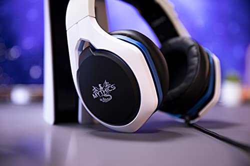 Konix Mythics Kabelgebundenes Gaming-Headset Hyperion für PS5 - Mikrofon - 50 mm Lautsprecher - 1,5 m Kabel - 3,5 mm Klinkenstecker - Weiß und Schwarz Bild 6