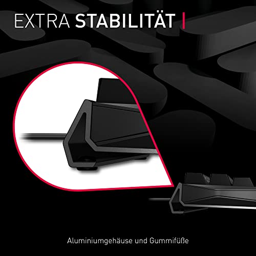 CHERRY MX Board 3.0 S, Mechanische Gaming-Tastatur mit Kabel, Deutsches Layout (QWERTZ), Aluminium-Gehäuse, RGB-Beleuchtung, MX Silent RED Switches, Schwarz Bild 4