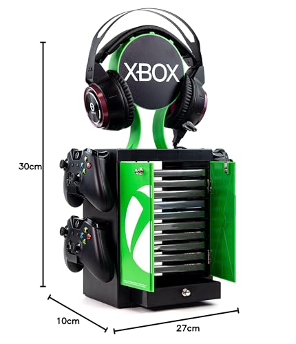 Numskull Offizieller Xbox Gaming-Locker Controller-Halter & Headset-Ständer für PS5, Xbox Series X|S und Nintendo Switch Bild 3