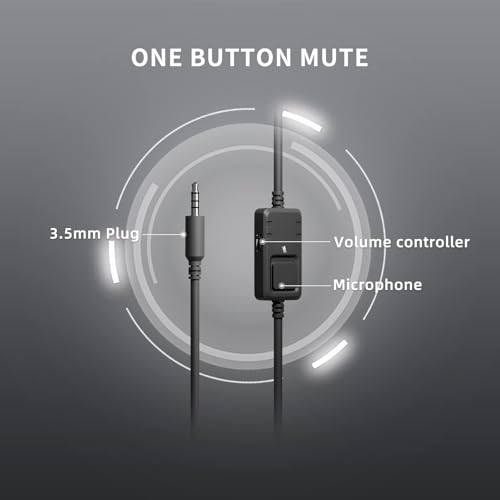 Somic Gaming-Kopfhörer für Xbox One, Stereo-Surround-Sound mit Geräuschunterdrückung, abnehmbares Katzenohr-Headset mit Inline-Steuerung für Jungen und Männer Bild 6