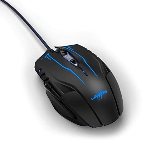 uRage Gaming-Maus “Reaper 180”, schwarz, Anti-Rutsch-Beschichtung, Omron Click Switches, 3.200-dpi-Avago-Sensor, Plug & Play, kabelgebunden Bild 2