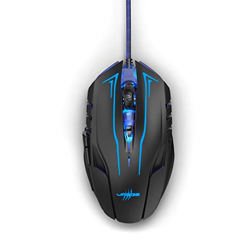 uRage Gaming-Maus “Reaper 180”, schwarz, Anti-Rutsch-Beschichtung, Omron Click Switches, 3.200-dpi-Avago-Sensor, Plug & Play, kabelgebunden Bild 3
