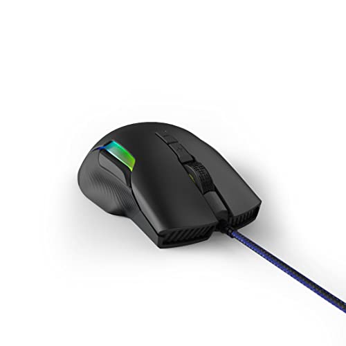 uRage Gaming-Maus “Reaper 600”, schwarz, Anti-Rutsch-Beschichtung, Omron Click Switches, 32.000-dpi-Avago-Sensor, Plug & Play, 2m Kabellänge, inkl. Gaming-Software Bild 1