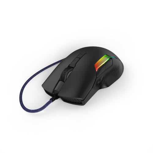 uRage Gaming-Maus “Reaper 600”, schwarz, Anti-Rutsch-Beschichtung, Omron Click Switches, 32.000-dpi-Avago-Sensor, Plug & Play, 2m Kabellänge, inkl. Gaming-Software Bild 2