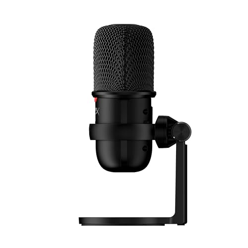 HyperX SoloCast – USB-Kondensator-Gaming-Mikrofon, für PC, PS4 und Mac, Tap-to-Mute Sensor, Kardioid Richtcharakteristik, Gaming, Streaming, Podcasts, Twitch, YouTube, Discord, Schwarz Bild 2