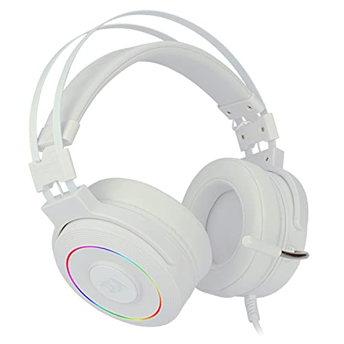 Redragon Lamia 2 H320W RGB Gaming-Helme, Weiß, Kopfhörer mit Mikrofon, inkl. Ständer, leistungsstarke Helme, USB - 7.1 Virtual - Headset für Games, kompatibel Bild 3