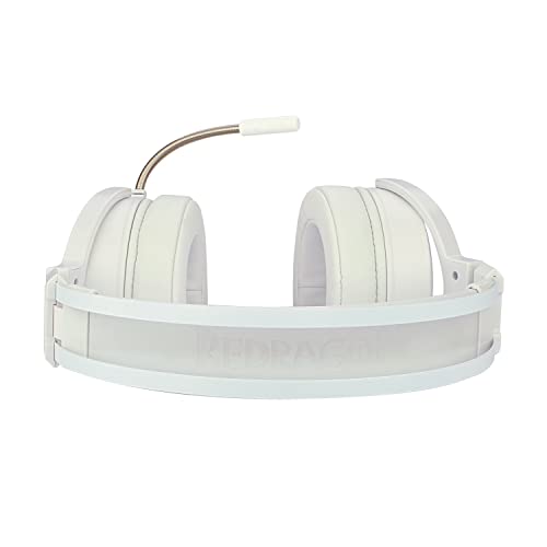 Redragon Lamia 2 H320W RGB Gaming-Helme, Weiß, Kopfhörer mit Mikrofon, inkl. Ständer, leistungsstarke Helme, USB - 7.1 Virtual - Headset für Games, kompatibel Bild 5