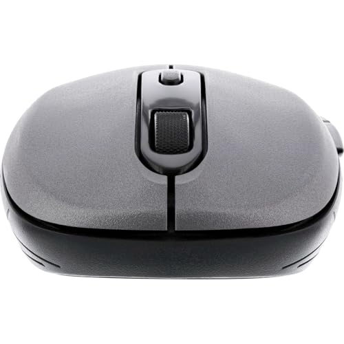 InLine® Maus 3-in-1, Bluetooth + 2X 2.4GHz Funk, 5 Tasten, optisch, grau/schwarz Bild 4