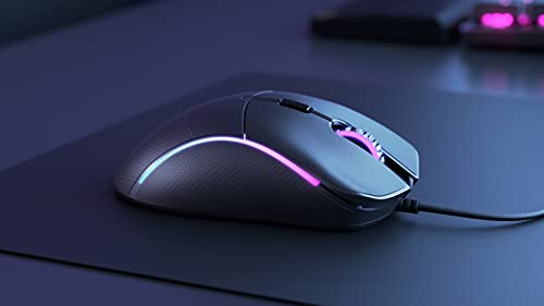 GLORIOUS Gaming Maus-Griffband für Model D – rutschfest, fett- und schweißabweisend, 0,5 mm dick, zugeschnitten, einfach anzubringen, Klebstoff von 3M, schwarz Bild 2