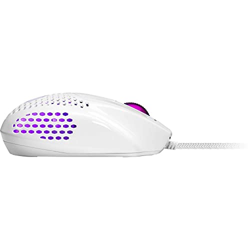 Cooler Master MM720 RGB-LED Claw Grip Gaming Maus mit Kabel - Ultra-leichte 49g Wabenschale, 16000 DPI Optischer Sensor, 70 Millionen klick Micro Switches, PTFE Gleit-Füße - Glänzend, Weiß Bild 4