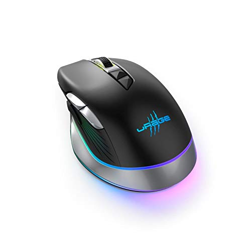 uRage Gaming-Maus “Reaper 700 Unleashed”, schwarz, Anti-Rutsch-Beschichtung, Omron Click Switches, 10.000-dpi-Avago-Sensor, kabellose Funkmaus, inkl. Gaming-Software Bild 2