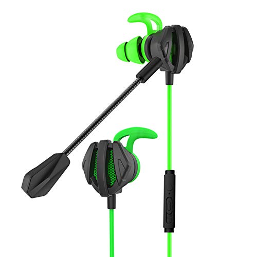 Gaming Headset, PC Gaming Headset In-Ear Gaming Kopfhörer mit Dual Mic für PS4 PC Xbox One Laptop Mac Grün Bild 1
