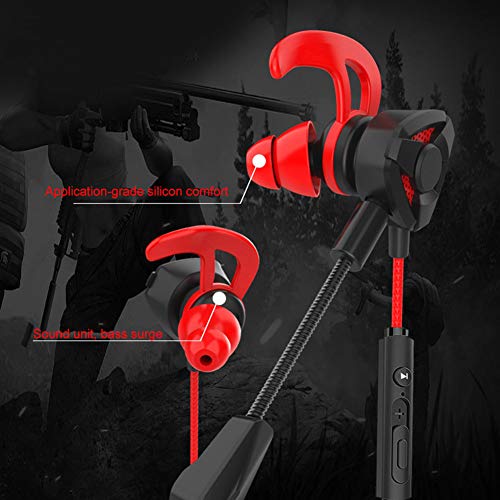 Gaming Headset, PC Gaming Headset In-Ear Gaming Kopfhörer mit Dual Mic für PS4 PC Xbox One Laptop Mac Grün Bild 3