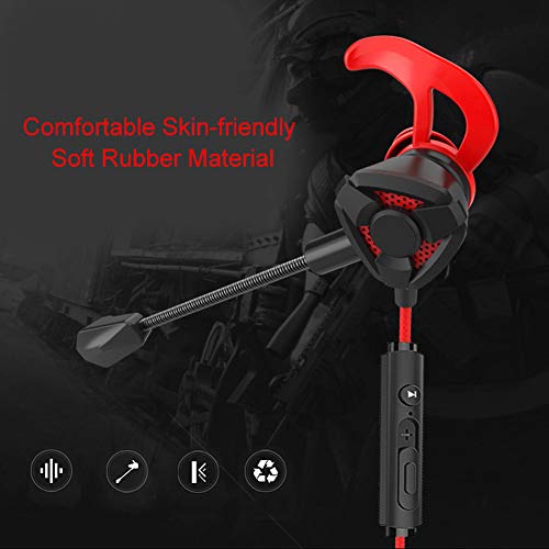 Gaming Headset, PC Gaming Headset In-Ear Gaming Kopfhörer mit Dual Mic für PS4 PC Xbox One Laptop Mac Grün Bild 4