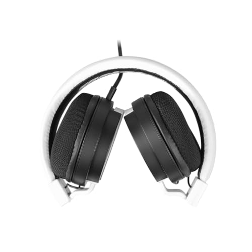 Snakebyte PS5 Headset 5 - schwarz/weiß - Playstation 5 Stereo Gaming Kopfhörer, 40mm-Audiotreiber, abnehmbaren Mikrofon, gepolsterte Kopfhörer, 3,5mm Klinke, kompatibel mit PS4, Xbox, Laptop Bild 2