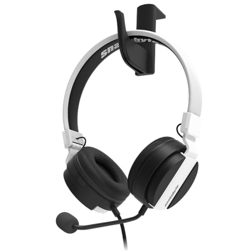 Snakebyte PS5 Headset 5 - schwarz/weiß - Playstation 5 Stereo Gaming Kopfhörer, 40mm-Audiotreiber, abnehmbaren Mikrofon, gepolsterte Kopfhörer, 3,5mm Klinke, kompatibel mit PS4, Xbox, Laptop Bild 3