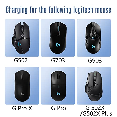 Ladestation für Logitech Maus G502 Lightspeed, G703, G903 Lightspeed und PRO Wireless Gaming-Maus Powerplay, kabelloses Ladesystem Bild 6