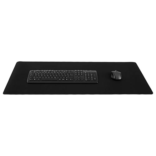 silmo Mauspad XXL 900 x 400 mm großes Mousepad - Groß Schwarz - Vernähter Rand, rutschfest & leise, für Gaming Büro Office Homeoffice - Tastatur - 90 x 40 cm Mouse Pad Mat - alle Maus Arten Bild 1