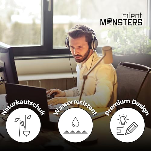 silmo Mauspad XXL 900 x 400 mm großes Mousepad - Groß Schwarz - Vernähter Rand, rutschfest & leise, für Gaming Büro Office Homeoffice - Tastatur - 90 x 40 cm Mouse Pad Mat - alle Maus Arten Bild 4