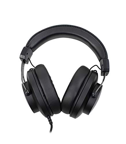 Arozzi Aria Gaming Headset with Detachable Microphone 50mm Drivers Microphone Mute Button Volume Control Aluminum Frame and 7.25 ft Braided Cable - Black Bild 6
