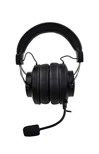 Arozzi Aria Gaming Headset with Detachable Microphone 50mm Drivers Microphone Mute Button Volume Control Aluminum Frame and 7.25 ft Braided Cable - Black Bild 7