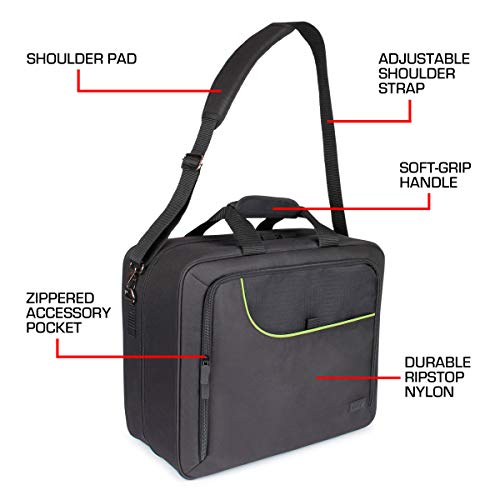 USA Gear Xbox-Hülle - Konsolenhülle Kompatibel Mit Xbox Series X Und Xbox Series S Mit Anpassbarem Interieur Für Xbox-Controller, Xbox-Spiele, Gaming-Headset Und Weiteres Gaming-zubehör (grün) Bild 6