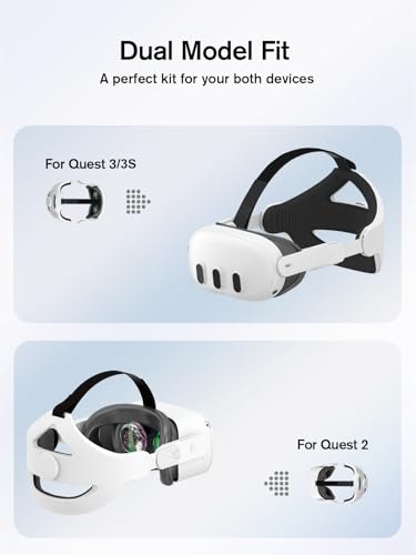 Verstellbarer Kopfgurt für Oculus Quest 2 VR-Headset, verbesserte Unterstützung und Komfort beim VR-Gaming Bild 2