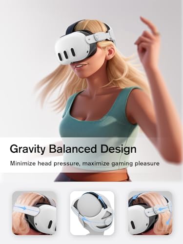 Verstellbarer Kopfgurt für Oculus Quest 2 VR-Headset, verbesserte Unterstützung und Komfort beim VR-Gaming Bild 3