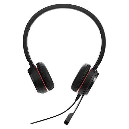 Jabra Evolve 20 SE Stereo Headset, USB-C Kabel mit Anrufsteuerung, Microsoft Teams zertifiziert, Schwarz Bild 2
