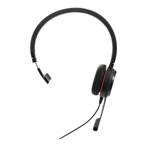 Jabra Evolve 20 Special Edition UC Mono USB-C (Überkopfbügel) Kunstleder-Ohrpolster, USB Anschluss, mit Mute-Taste und Lautstärke-Regler am Kabel Bild 1
