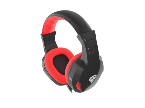 Genesis Argon 110 Stereo-Kopfhörer mit Mikrofon, 2.0 Gaming Headset, Kabelgebunden, 40 mm Treiber, 3,5 mm Klinkenanschluss, Leicht und Bequem, Für PC, Laptop, Multimedia und Online-Kommunikation Bild 4