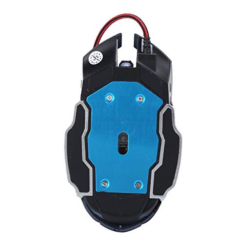 VBESTLIFE Kabelgebundene Gaming-Maus PC-Spielemäuse Schwarze Computermäuse mit RGB-Hintergrundbeleuchtung, Gaming-Maus Kabelgebundene LED Leuchtend 3200 DPI Home Office Bild 5