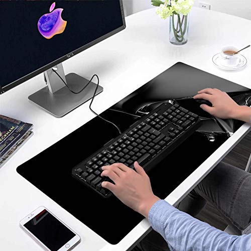 Mauspad XXL Star Wars Darth Vader, Mousepad mit genähten Kanten und Rutschfester Gummiunterseite, High-Speed-Oberfläche, Computer-Tastatur und Mäuse, Kombi-Pad Matte 39.7 x 80.1 cm Bild 2
