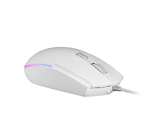 Mars Gaming Gaming MMGW, Weiße Gaming-Maus, RGB-Flow, Anti-Rutsch, Mac/Windows/Linux Bild 4