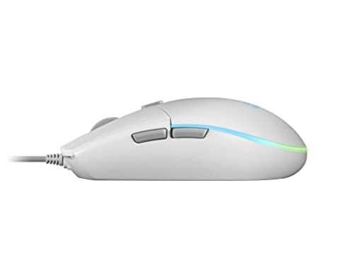 Mars Gaming Gaming MMGW, Weiße Gaming-Maus, RGB-Flow, Anti-Rutsch, Mac/Windows/Linux Bild 5