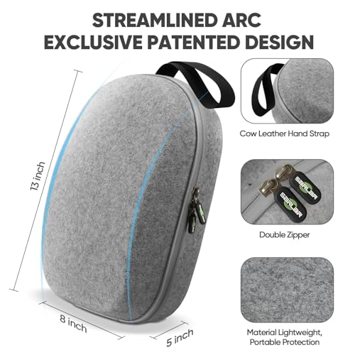 SARLAR Hartschalen-Tragetasche für Oculus Quest 2 / Elite Strap Edition/Quest, Leichter und tragbarer Schutz, individuelle Reiseetui, Aufbewahrung, VR-Gaming-Headset und Touch-Controller-Zubehör Bild 7