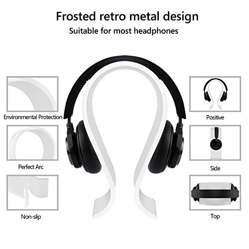 Geekria Acryl Omega Kopfhörerständer, Gaming Headset Halter, Schreibtisch Display Aufhänger, kompatibel mit Sony WH-1000XM6, WH-1000XM5, AKG, Sennheiser, Jabra, Studio, B & O Over-Ear. Bild 2