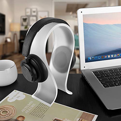 Geekria Acryl Omega Kopfhörerständer, Gaming Headset Halter, Schreibtisch Display Aufhänger, kompatibel mit Sony WH-1000XM6, WH-1000XM5, AKG, Sennheiser, Jabra, Studio, B & O Over-Ear. Bild 5