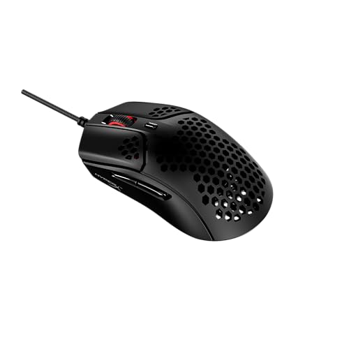 HyperX Pulsefire Haste Gaming-Maus – Ultraleicht, 59g, Wabenschale, Hex-Design, HyperFlex-Kabel, bis zu 16.000 DPI, 6 programmierbare Tasten Bild 1