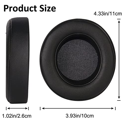 Yizhet 1 Paar Ersatz Ohrpolster Kompatibel mit Razer Kraken 7.1 V2 Razer Kraken Pro V2 Gaming Kopfhörer (Schwarz) Bild 3
