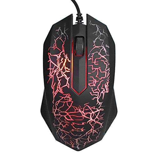 VBESTLIFE Wired Gaming Mouse PC-Gaming-Mäuse Schwarze optische Computer-Maus Wired Professional Gaming für LOL Colourful Backlight Computer-Mäuse A30(Schwarz) Bild 1