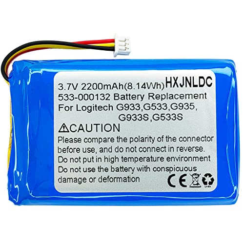 DC 3.7V 2200mAh Li-Ionen Akku für Logitech G933,G533,G935,G933S,G533S Wireless Artemis Spectrum Gaming Headset Akku Ersatz,Kompatibel 533-000132 Bild 1