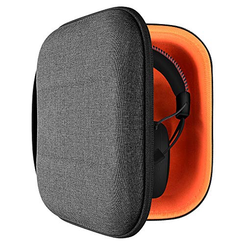 Geekria Shield Kopfhöreretui kompatibel mit Hyperx Cloud III, Cloud II, Cloud Stinger Core u. a., Hartschalen-Reise-Etui mit Kabelaufbewahrung (Dunkelgrau) Bild 1