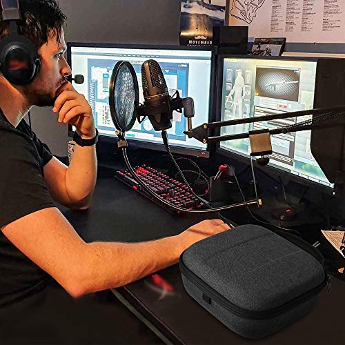 Geekria Shield Kopfhöreretui kompatibel mit Hyperx Cloud III, Cloud II, Cloud Stinger Core u. a., Hartschalen-Reise-Etui mit Kabelaufbewahrung (Dunkelgrau) Bild 6