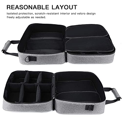 ZtotopCases Tasche Kompatibel mit für Disk/Digital Edition Konsole, Reisetasche für Konsole, Controller, Spiel-Discs, Gaming-Headset und anderes Zubehör – Grau Bild 6