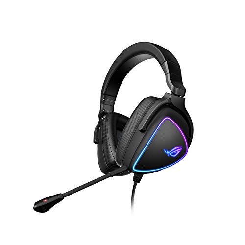 ASUS ROG Delta S Gaming Headset mit USB-C | Ai Powered Noise-Canceling Mikrofon | Over-Ear-Kopfhörer für PC, Mac, Nintendo Switch und Sony PlayStation | Ergonomisches Design, Schwarz Bild 1