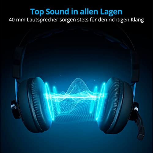 MEDION ERAZER Mage P10 Gaming Headset (Kabelgebunden, integriertes Mikrofon, Lautstärkeregler und Stummschalter, Over Ear, 3,5 mm) Bild 4